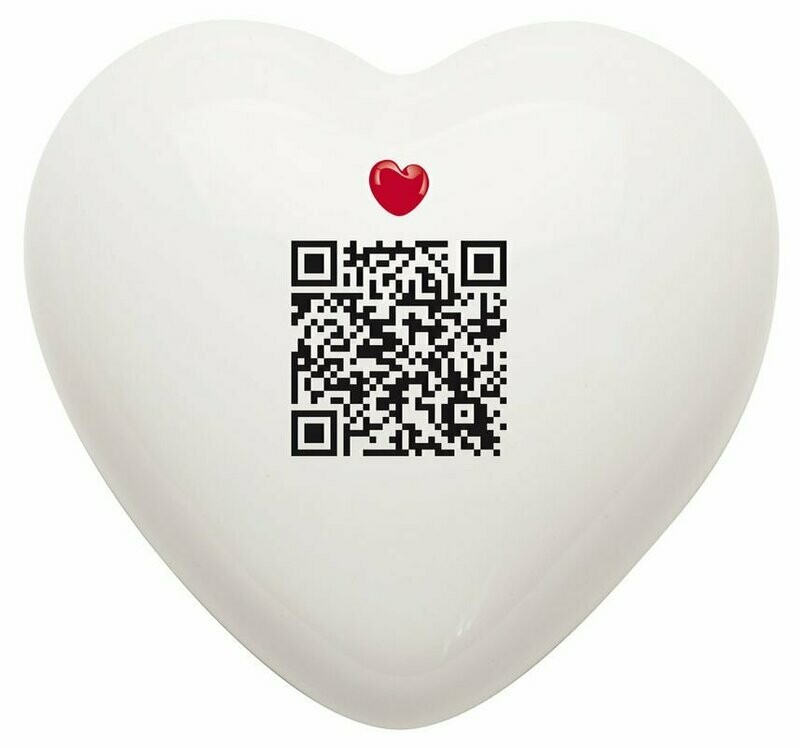 Complemento di arredo/fermacarte "Cuore QR"