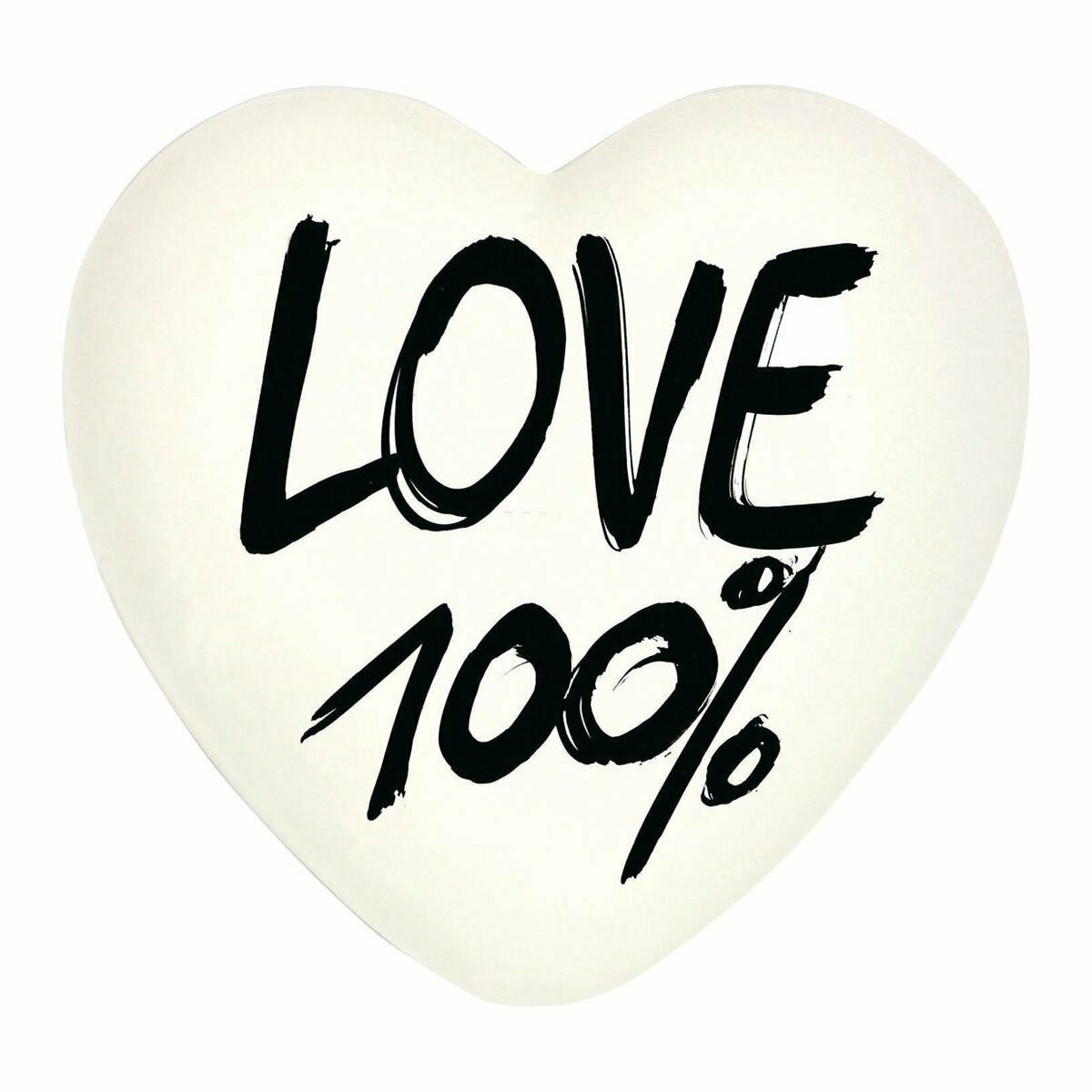 Complemento di arredo/fermacarte "Cuore 100% LOVE"