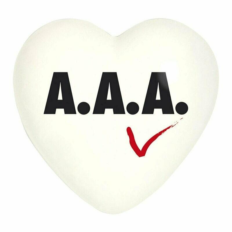 Complemento di arredo/fermacarte "Cuore A.A.A."