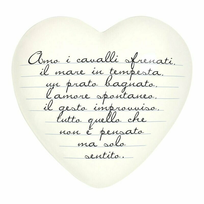 Complemento di arredo/fermacarte "Cuore AMO"
