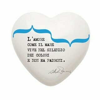 Complemento di arredo/fermacarte "Cuore COME IL MARE"