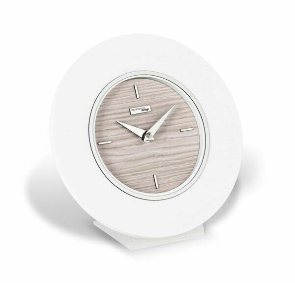 Clock "DESIGN ELISIUM TABLE CLOCKS", Colore: Bianco Venato