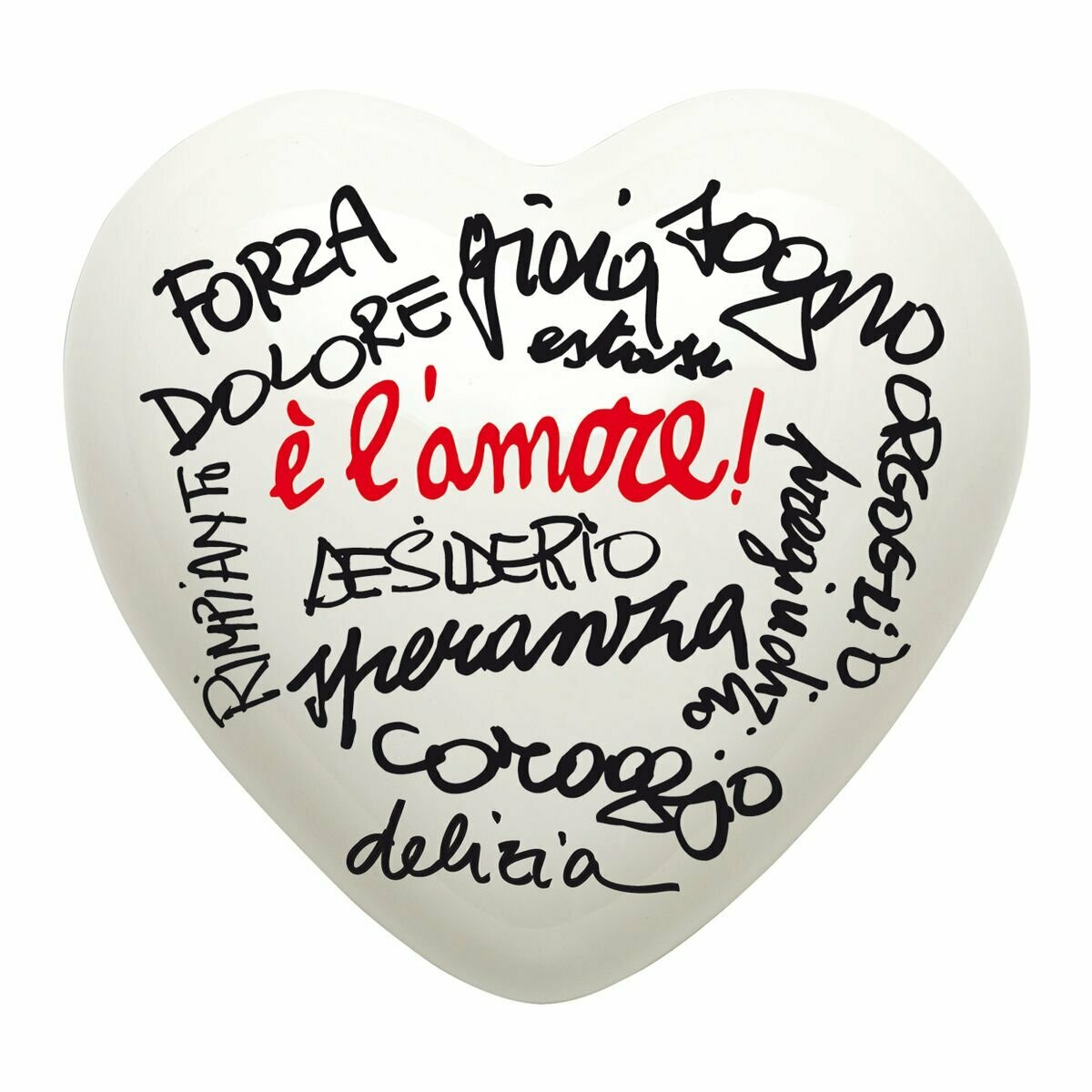 Complemento di arredo/fermacarte "Cuore E' L'AMORE"