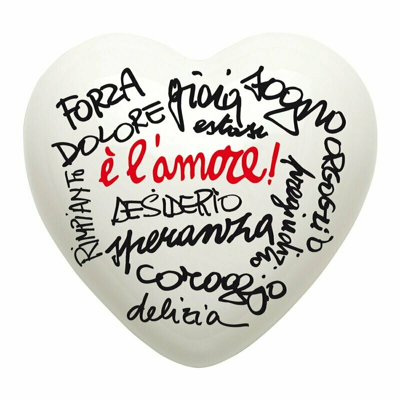 Complemento di arredo/fermacarte "Cuore E' L'AMORE"