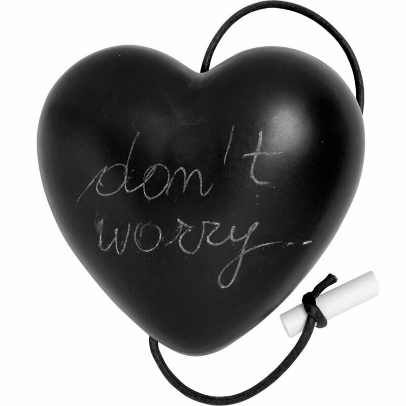 Complemento di arredo/fermacarte "Cuore FREE WORDS"