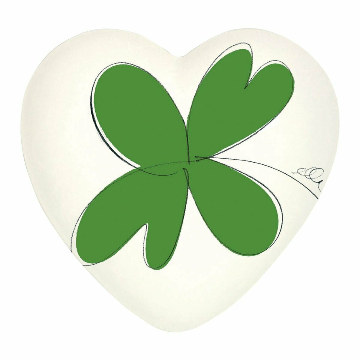 Complemento di arredo/fermacarte "Cuore GOOD LUCK"