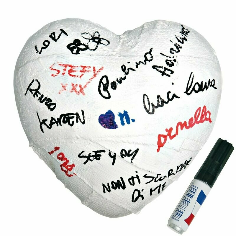 Complemento di arredo/fermacarte "Cuore INGESSATO"
