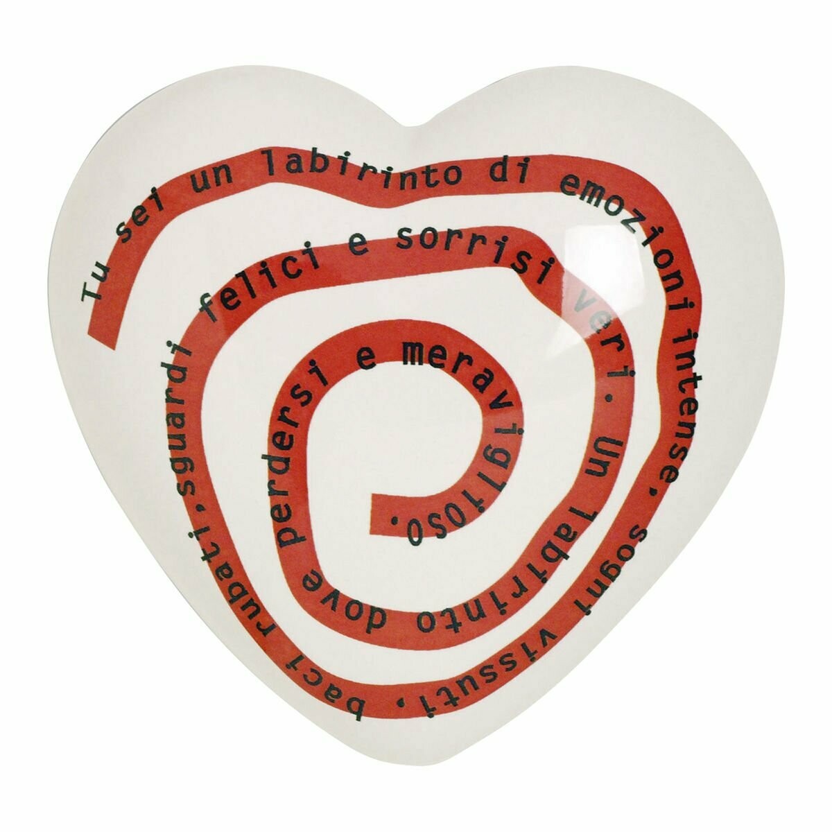 Complemento di arredo/fermacarte "Cuore LABIRINTO"