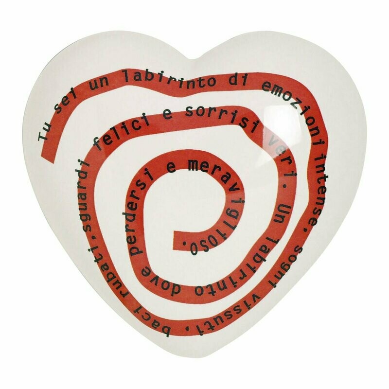 Complemento di arredo/fermacarte "Cuore LABIRINTO"