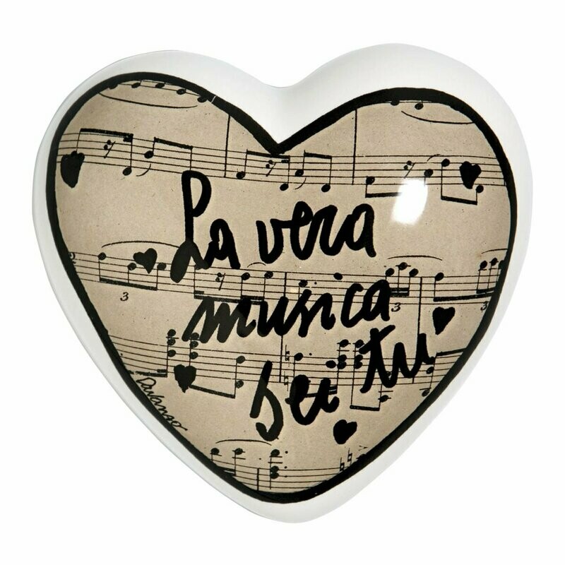 Complemento di arredo/fermacarte "Cuore MUSICA"