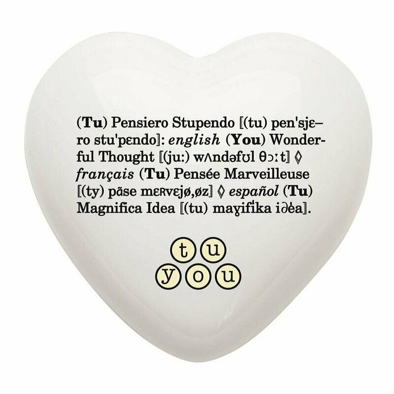 Furniture/paper clip addition "Heart PENSIERO STUPENDO"