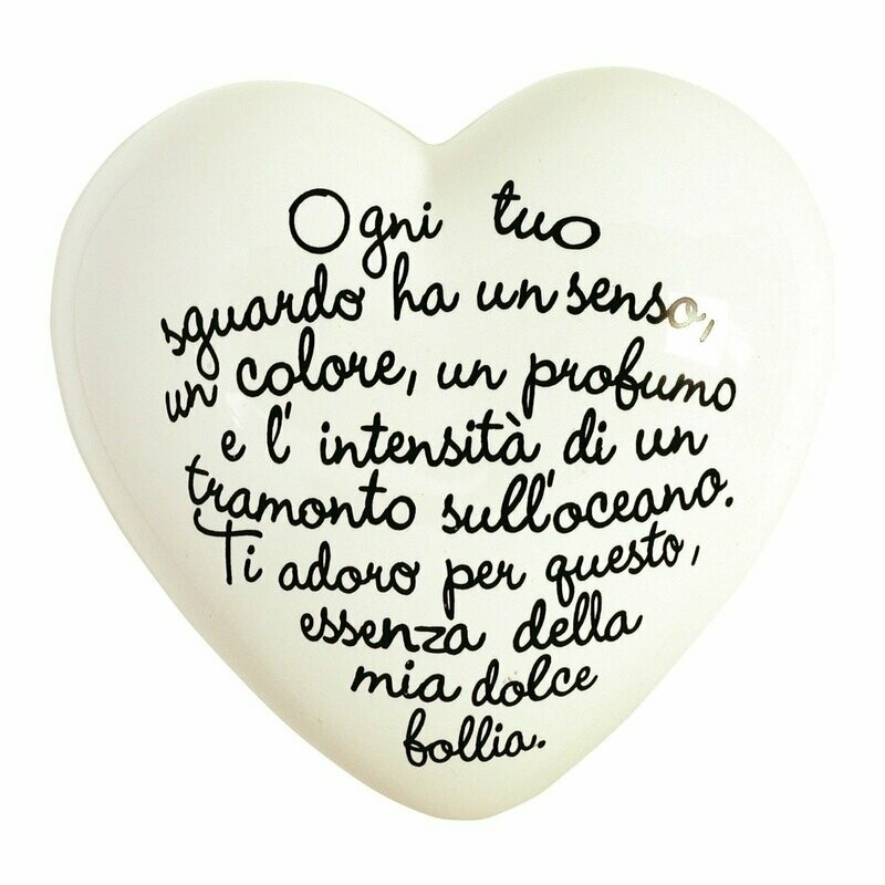 Complemento di arredo/fermacarte "Cuore POEM"