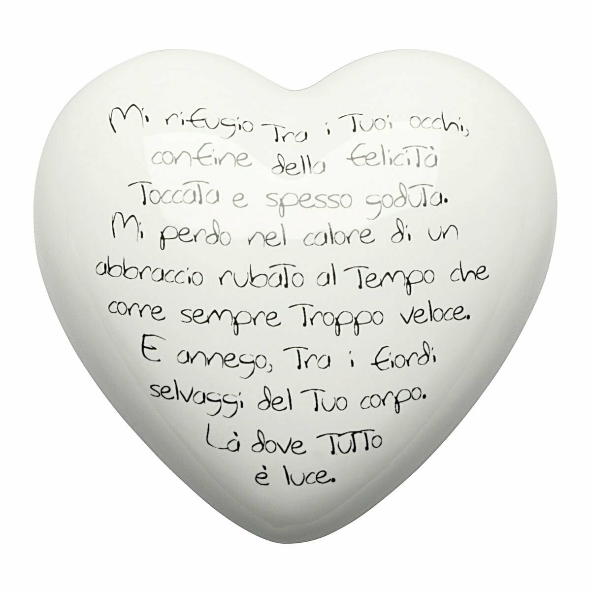 Complemento di arredo/fermacarte "Cuore RIFUGIO"