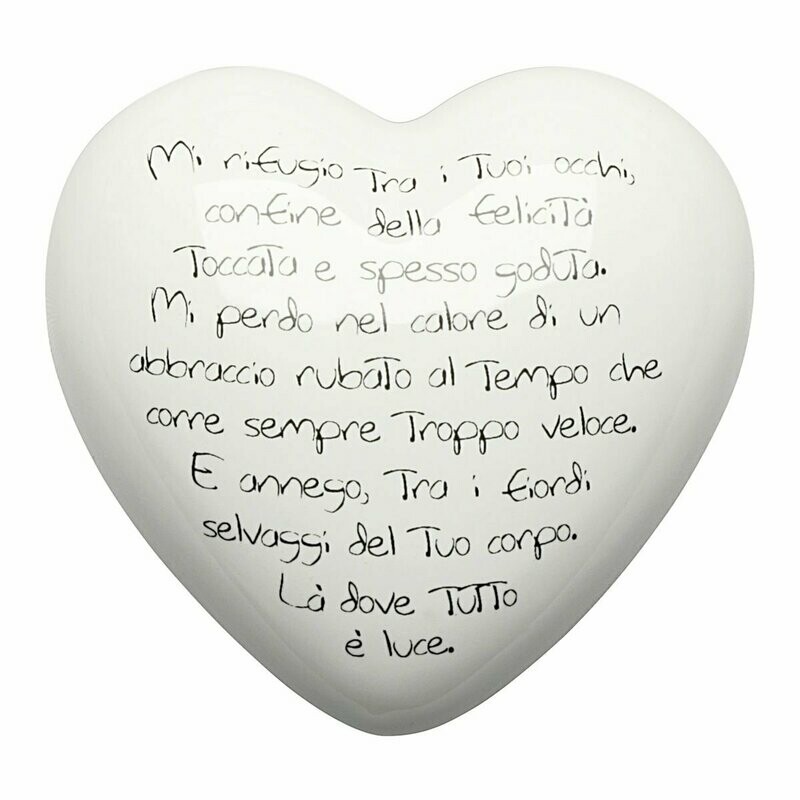 Complemento di arredo/fermacarte "Cuore RIFUGIO"