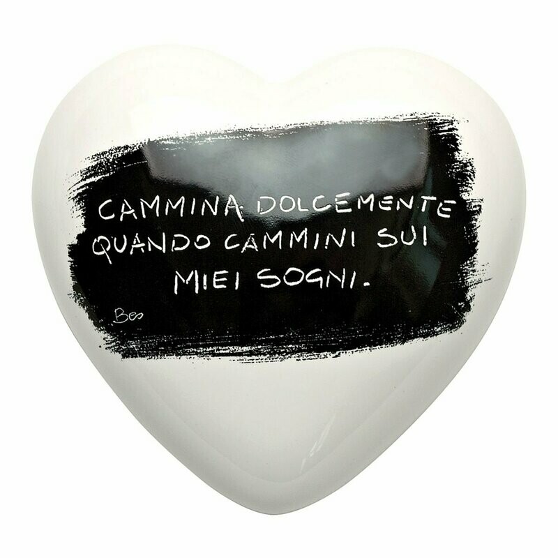Complemento di arredo/fermacarte "Cuore ...SUI MIEI SOGNI"