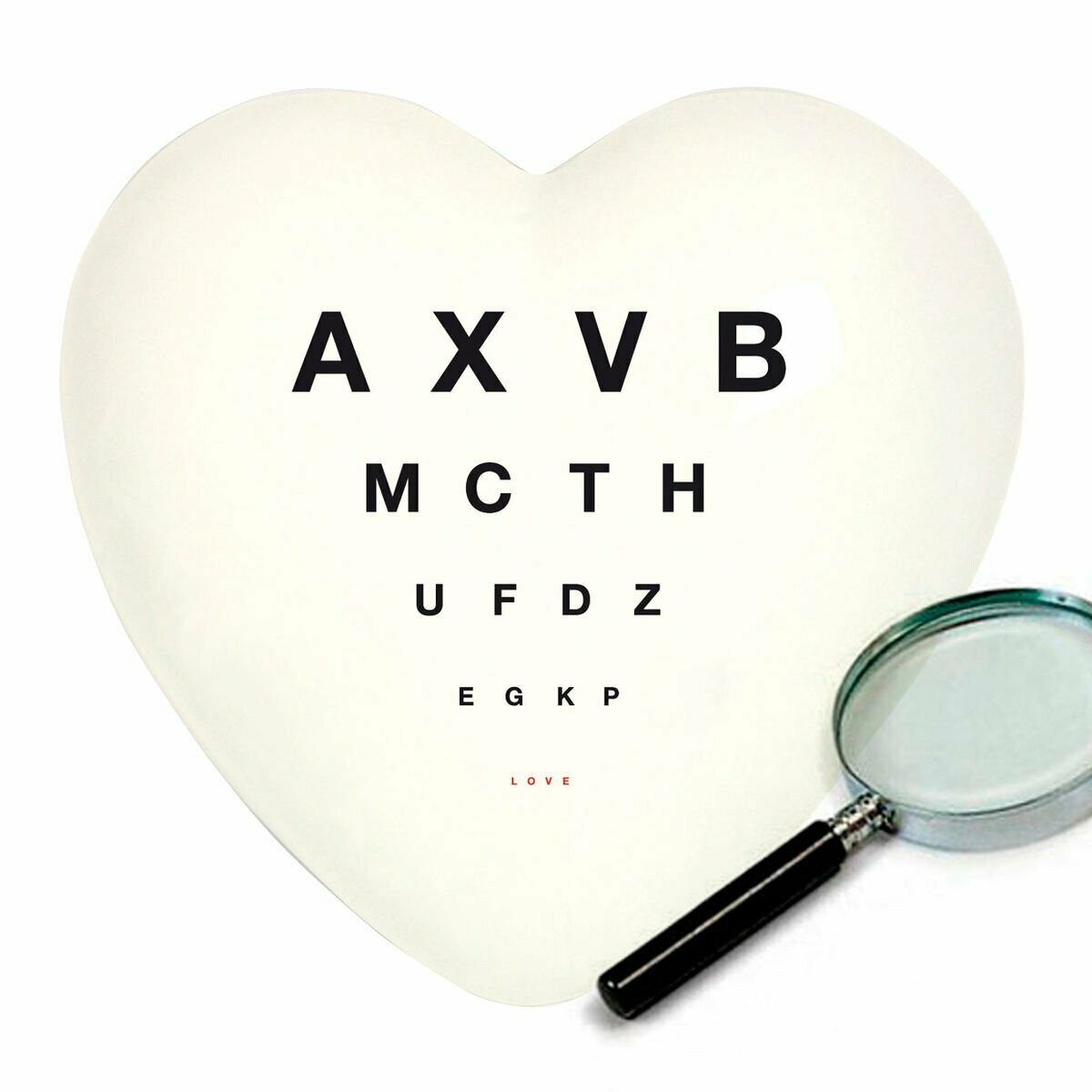 Complemento di arredo/fermacarte "Cuore VISION TEST"