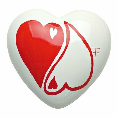 Complemento di arredo/fermacarte "Cuore YIN-YANG"