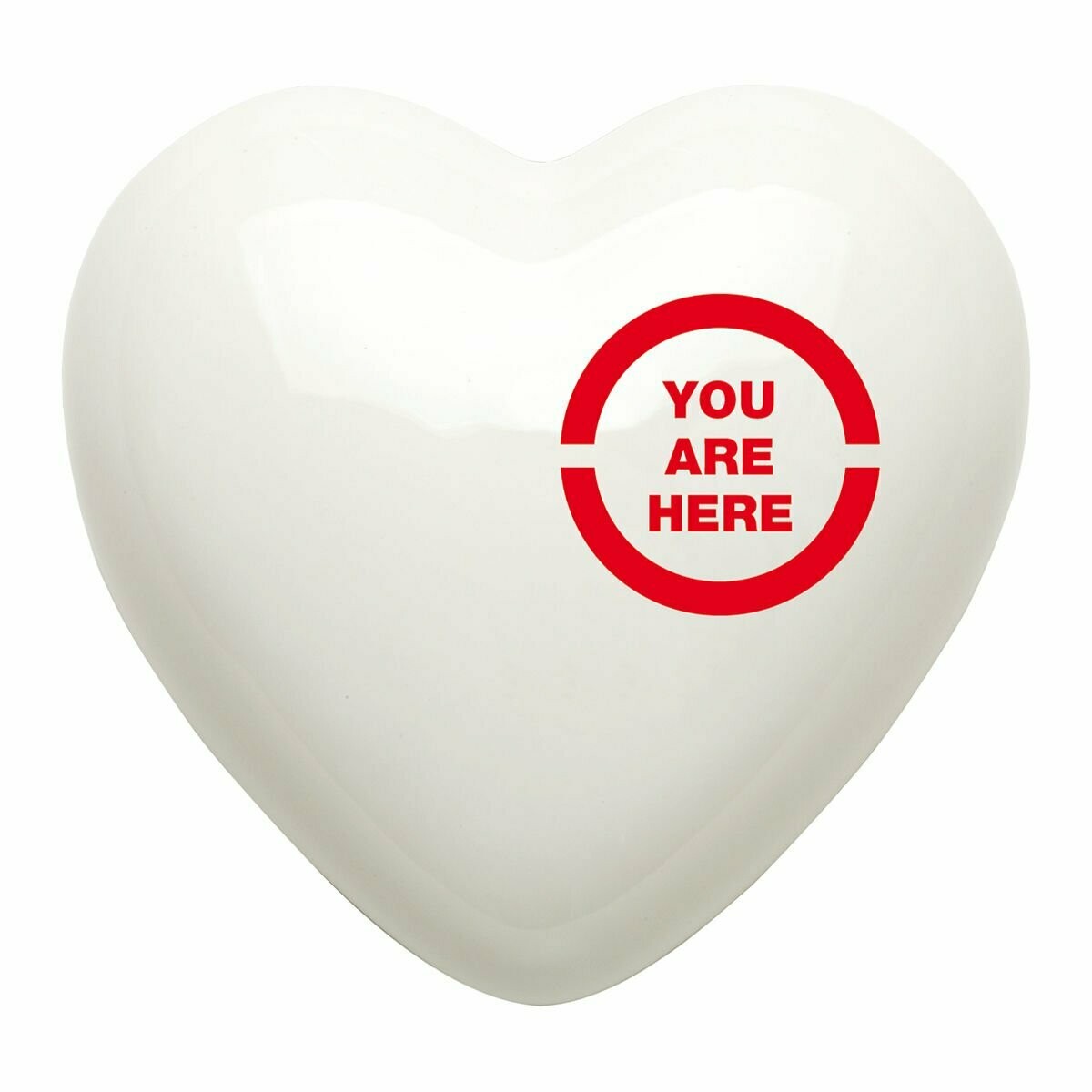 Furniture/paper clip addition "Heart YOU ARE HERE"