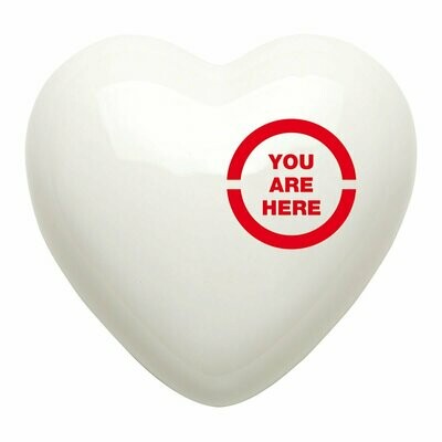 Complemento di arredo/fermacarte "Cuore YOU ARE HERE"