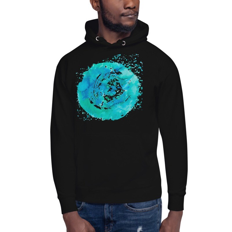 Felpa Unisex con cappuccio e lacci "CIRCLE"