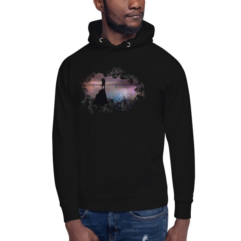 Felpa Unisex con cappuccio e lacci "INNAMORATI"