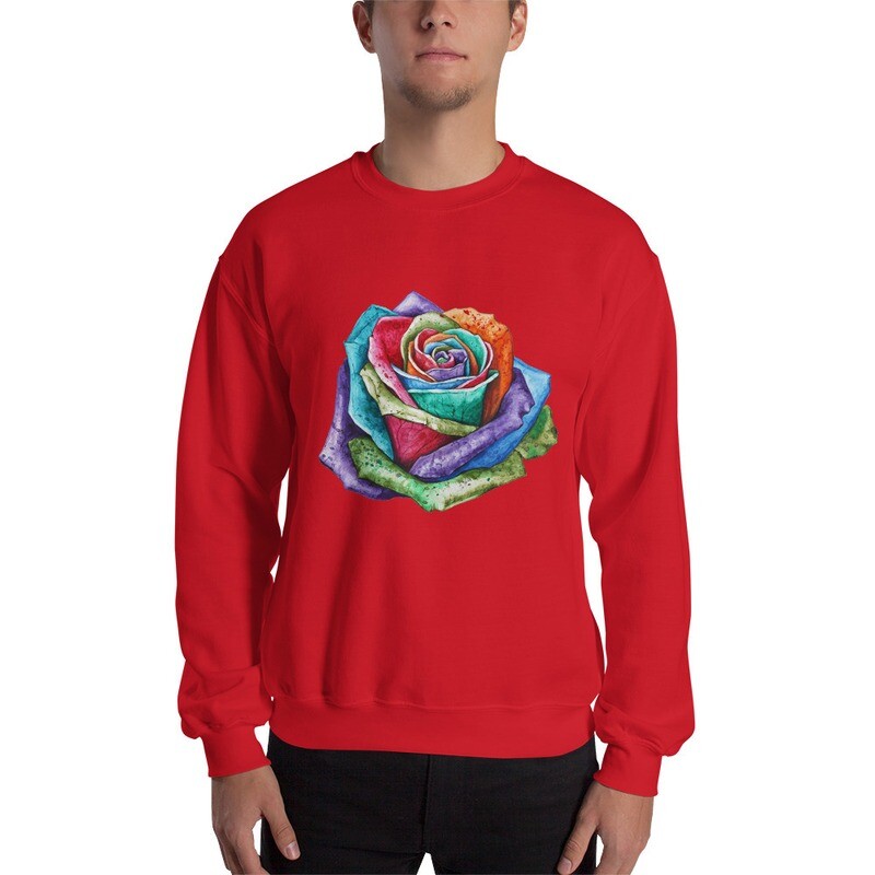 Felpa senza cappuccio unisex "ROSA"