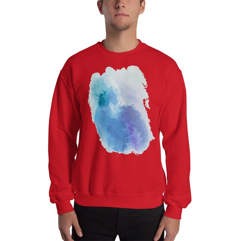 Felpa senza cappuccio unisex "ACQUERELLO"