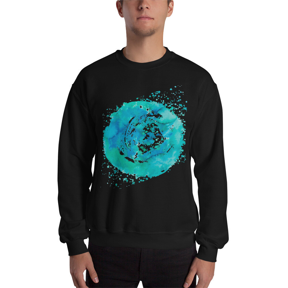 Felpa senza cappuccio unisex "CIRCLE", Colore: Nero, Taglia: S