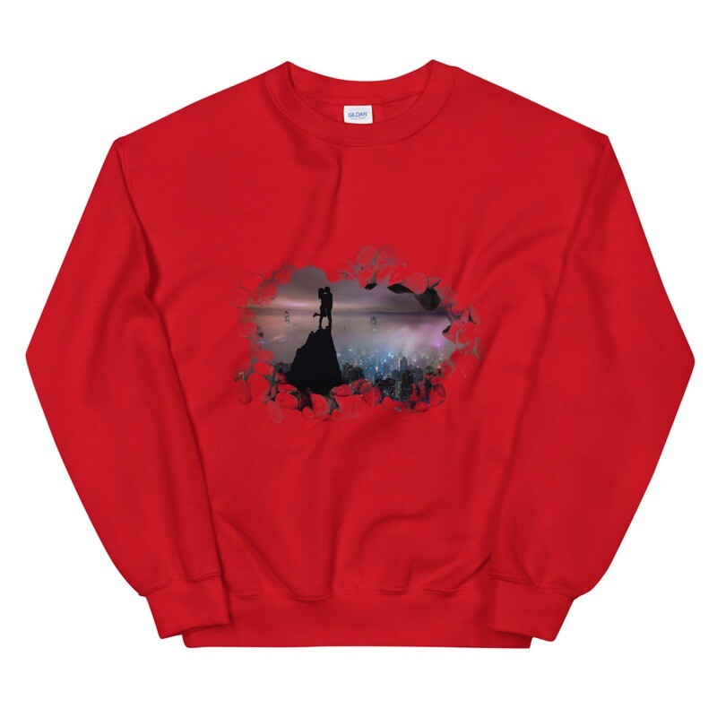 Felpa senza cappuccio unisex "INNAMORATI"