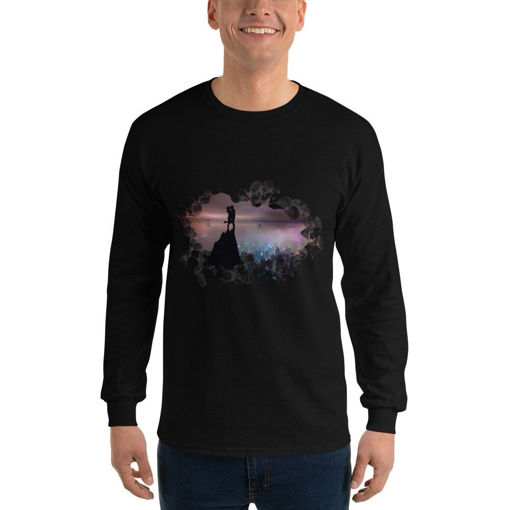 Maglia leggera a maniche lunghe "INNAMORATI", Colore: Nero, Taglia: S
