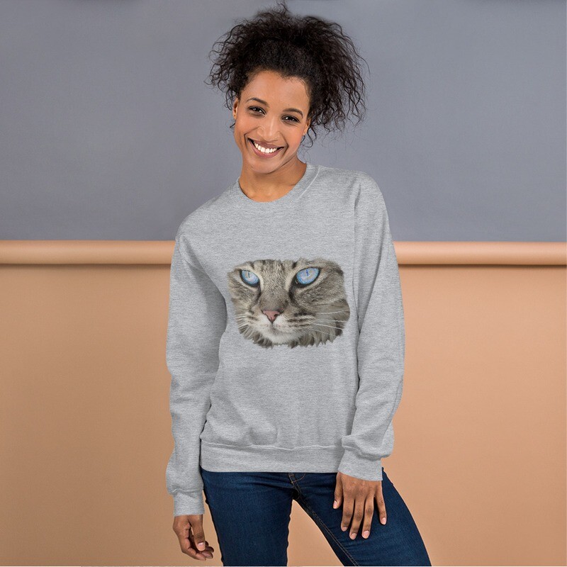 Felpa senza cappuccio unisex "MICIO"
