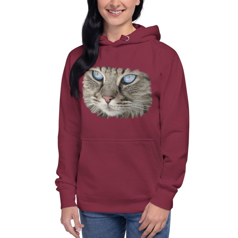 Felpa Unisex con cappuccio e lacci "MICIO"