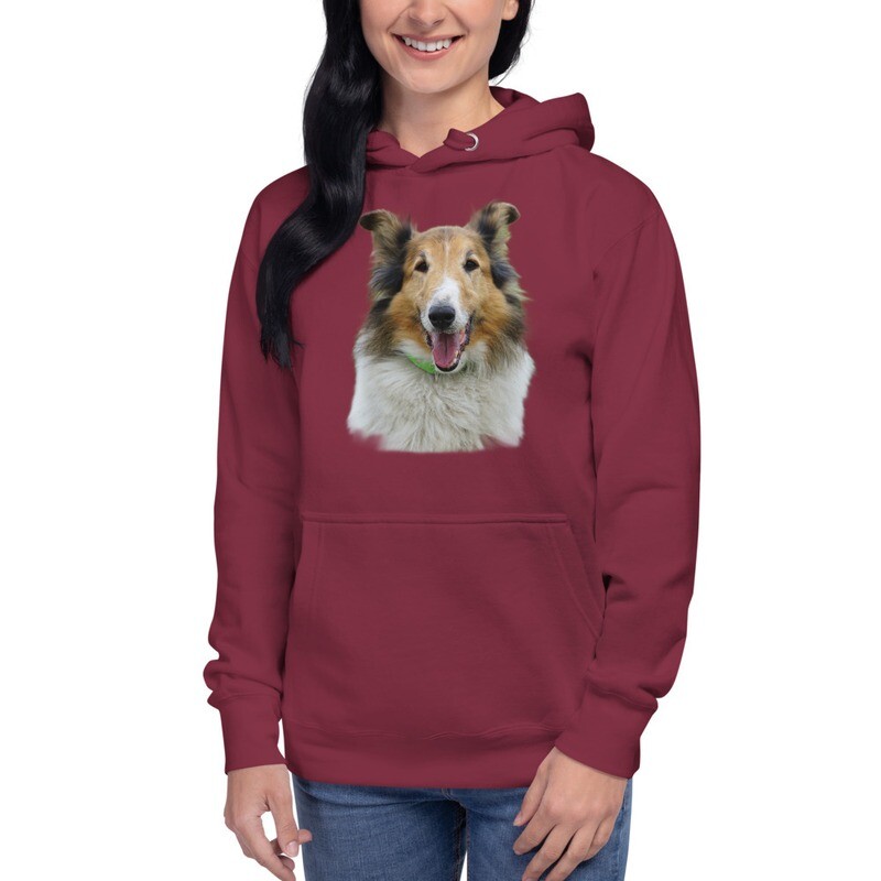 Felpa Unisex con cappuccio e lacci "CAGNOLINO"