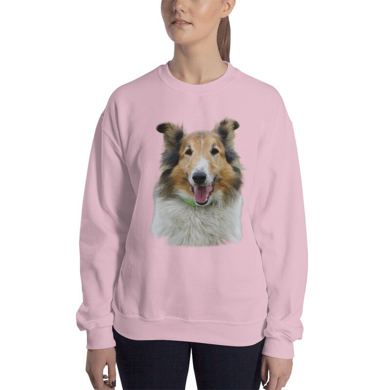 Felpa senza cappuccio unisex "CAGNOLINO"