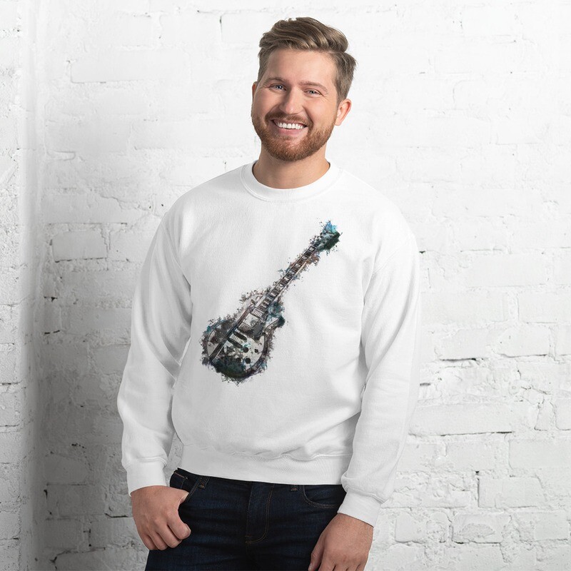 Felpa senza cappuccio unisex "GUITAR"