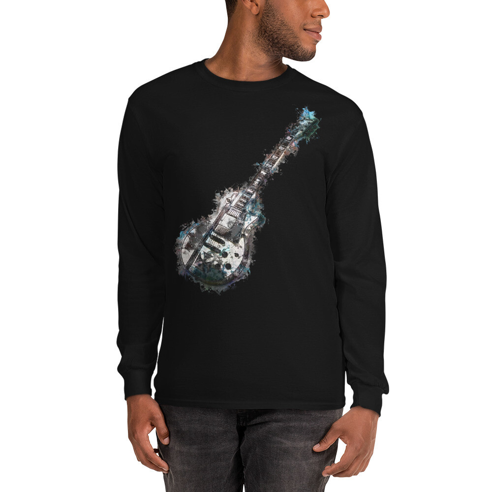 Maglia leggera a maniche lunghe "GUITAR", Colore: Nero, Taglia: S