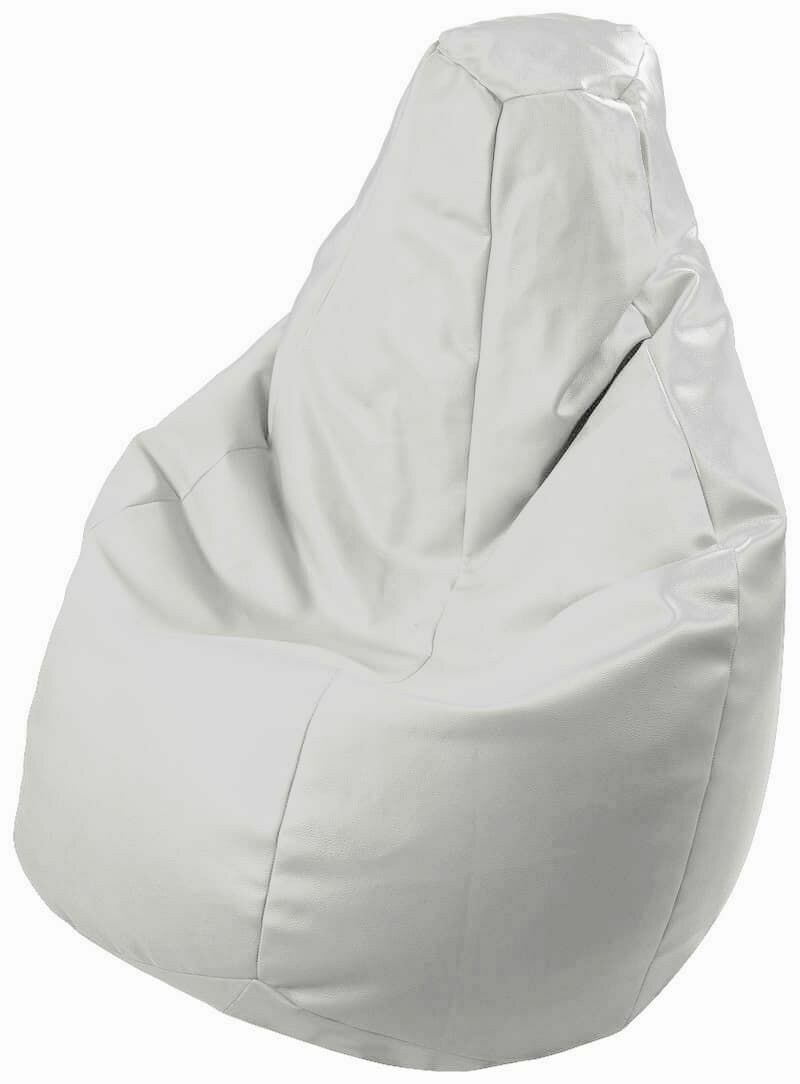 Poltrona a sacco/Pouf "FRACCHIA ECOPELLE", Colore: Bianco
