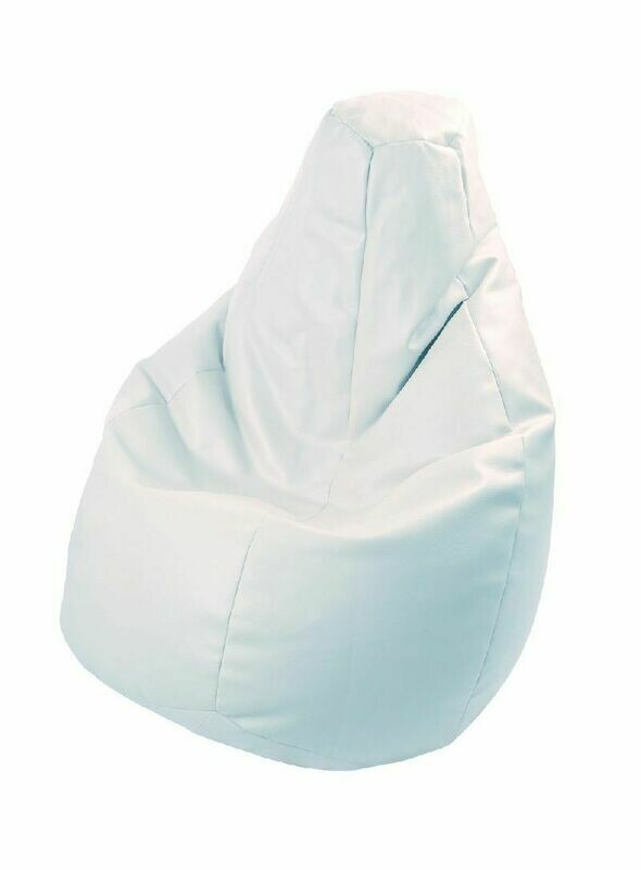 Sack chair/Pouf "FRACCHIA ECOPELLE KIDS", Color: White