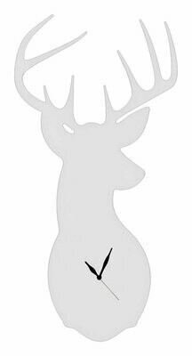 Wall clock "DEER SMALL", Color: White