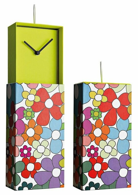 Clock " CLOCK IN A BOX FLOWERS"