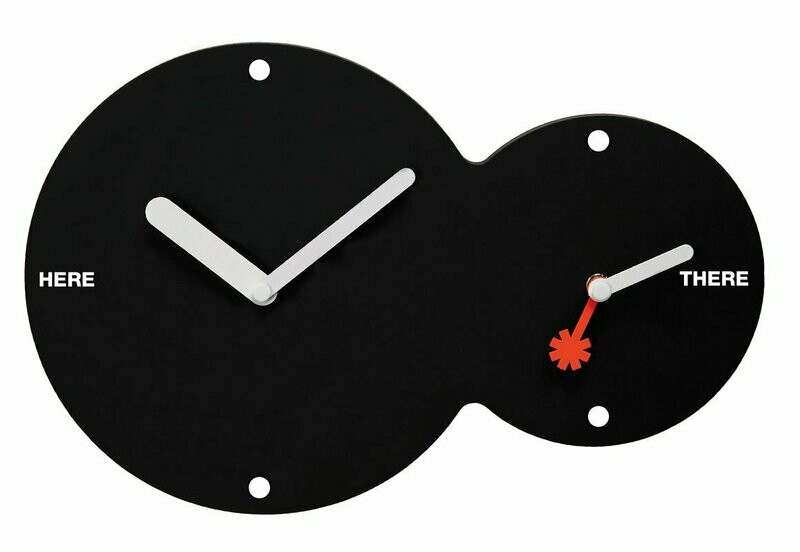 Orologio a parete "HERE THERE"