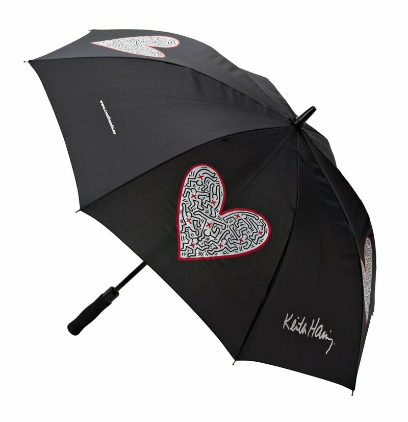 Ombrello "SINGLE HEART"  Nero