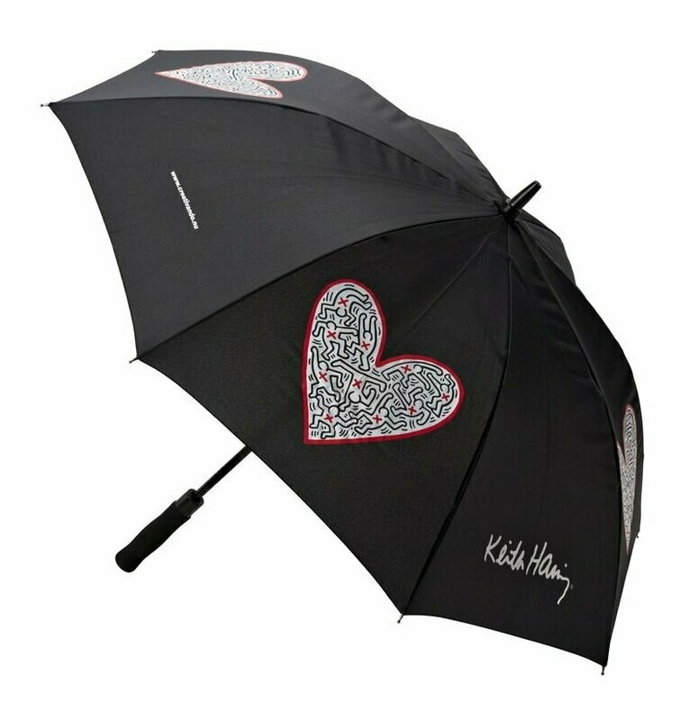 Ombrello "SINGLE HEART"  Nero