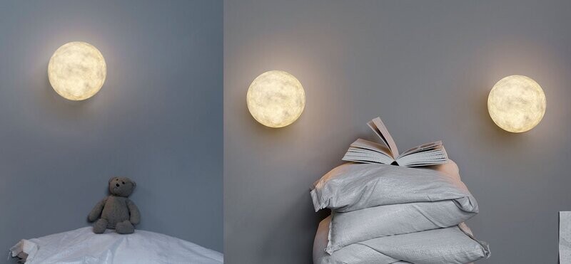 Lampada a parete "MOON IN THE WALL"