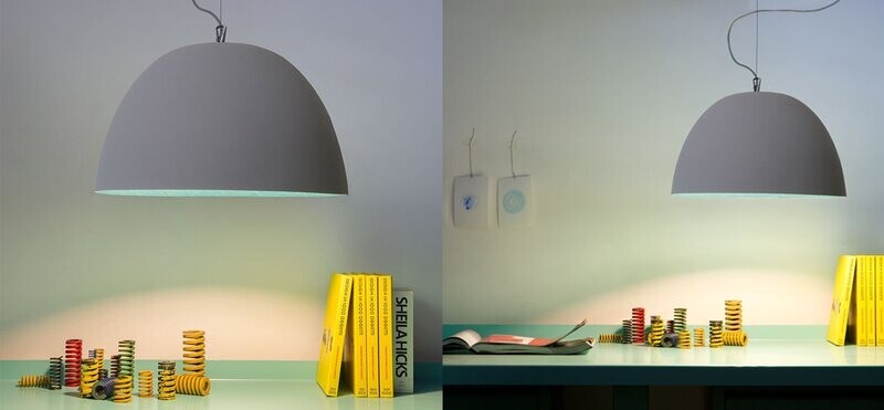 Lampada a sospensione "ACQUA CEMENTO"