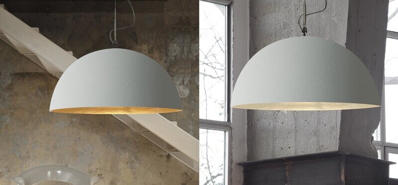Lampada a sospensione "CRESCENT MOON 1 CEMENTO"