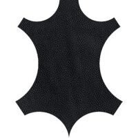 Sgabello EVEE J SG Base Cromata, Taglia: Pelle - Nero