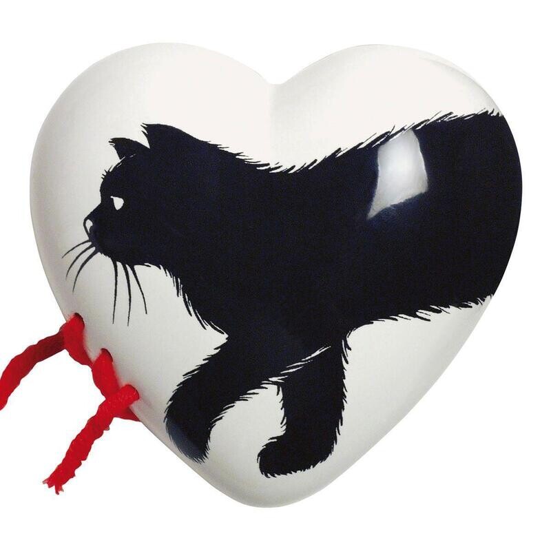 Complemento d'arredo/fermacarte "Cuore Miao Miao"