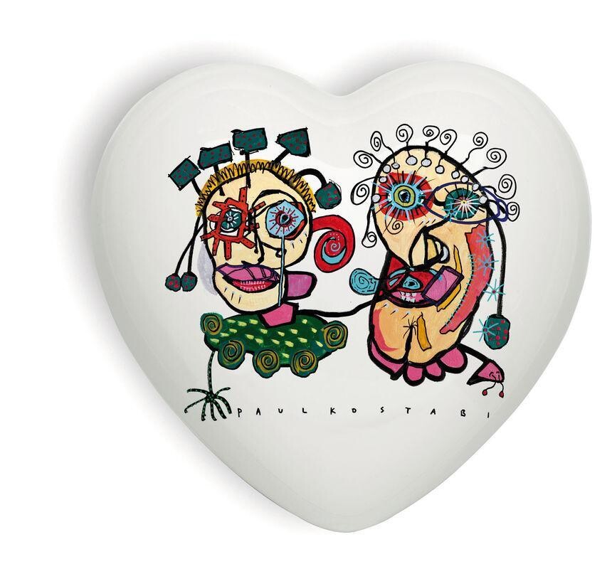 Complemento d'arredo/fermacarte "Cuore Two Faces"
