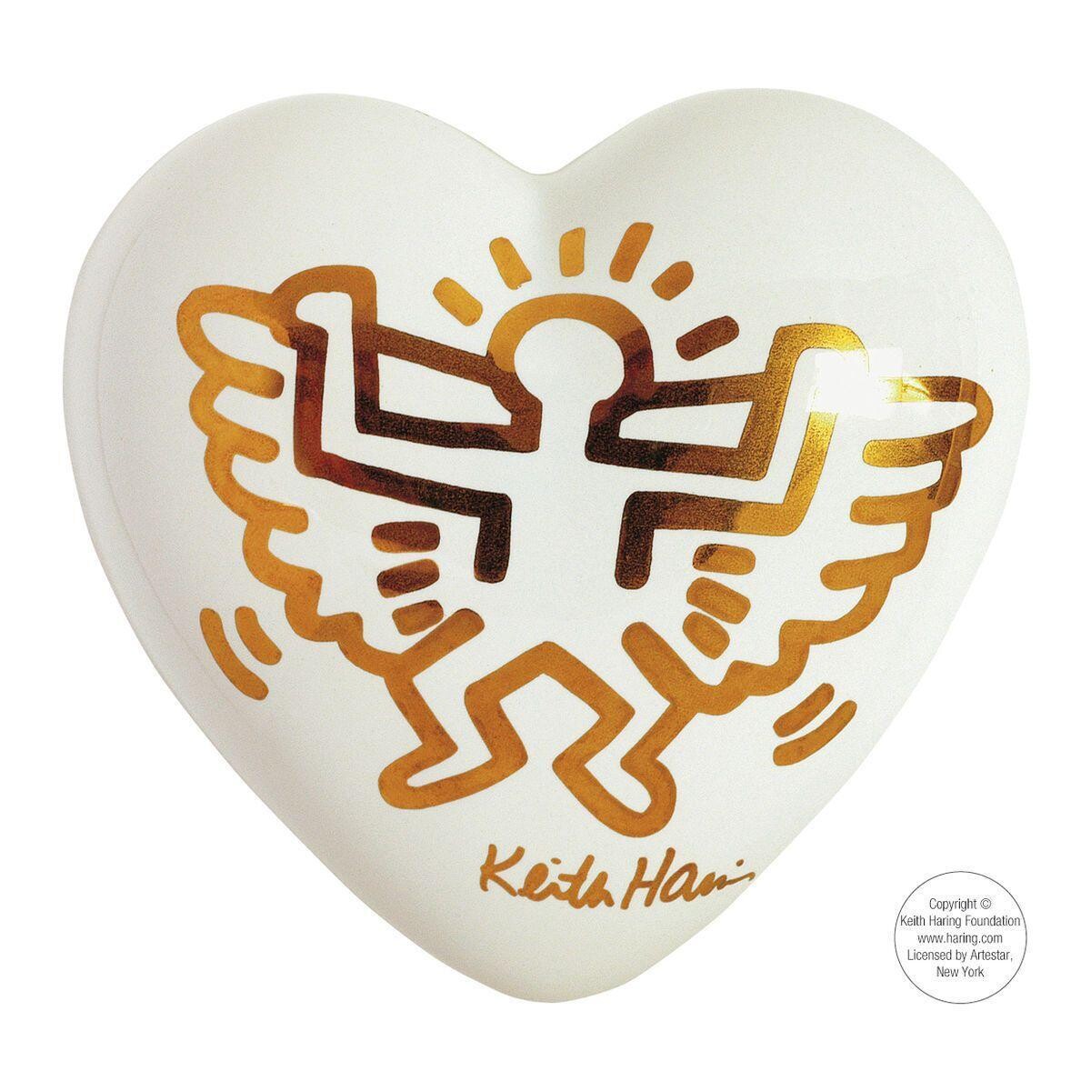 Complemento d'arredo/fermacarte "Cuore ANGEL WHITE"